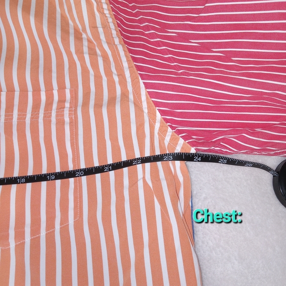 Tommy Hilfiger Mens XL Colorblock Stripe Button Up Shirt 2 Ply Cotton Y2K 90s - Picture 8 of 11